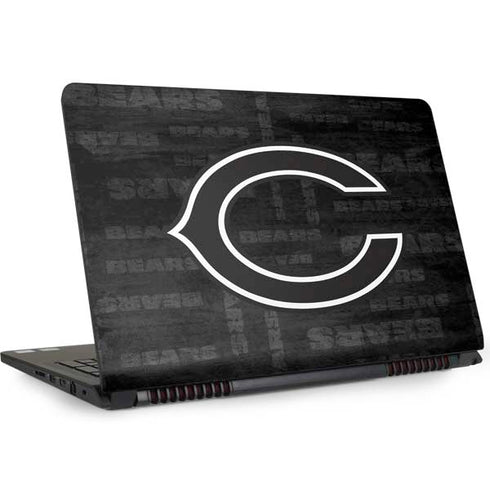 NFL Chicago Bears Black & White Dell Inspiron Skin